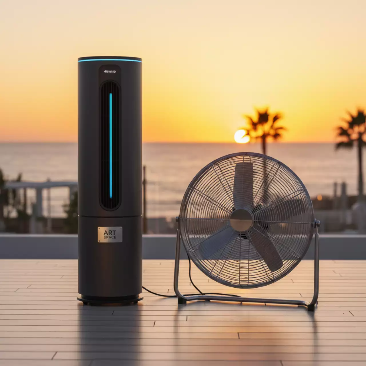 Аренда Кондиционеры и вентиляторы мобильные в пляжном клубе Del Mar — ART SPACE