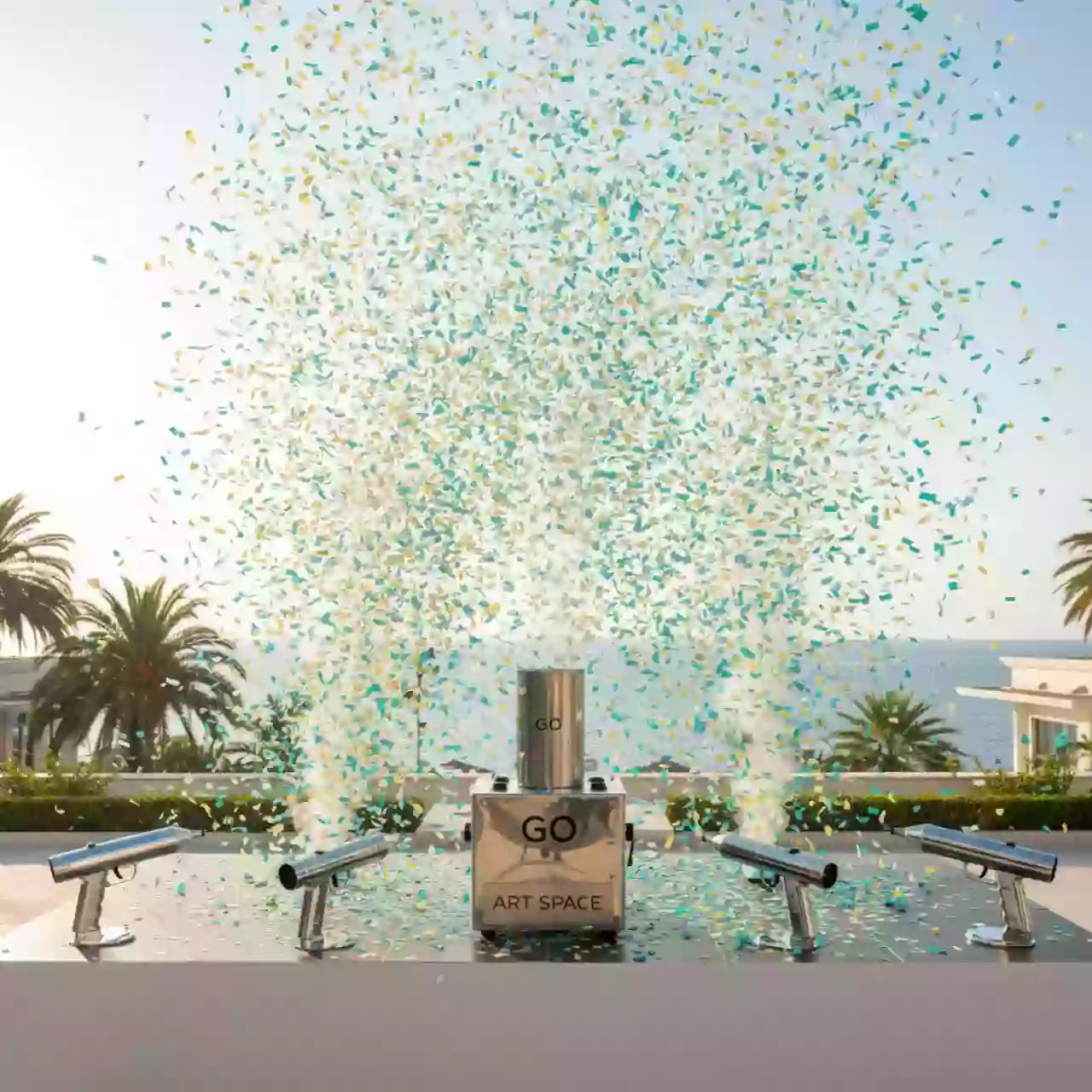 Аренда Конфетти машина Go с ручными конфетти пистолетами Confetti Gun в Swissôtel Resort Sochi Kamelia — ART SPACE