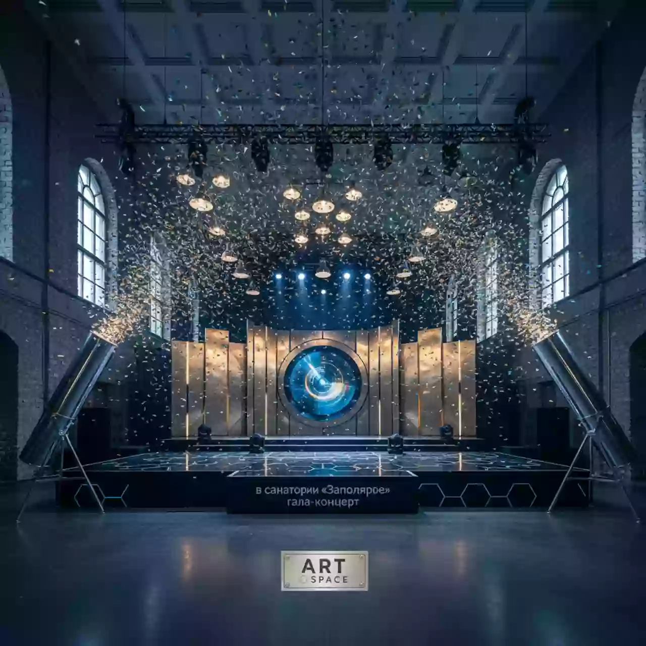 Аренда Конфетти машины и пневмопушки в санатории «Заполярье» — ART SPACE