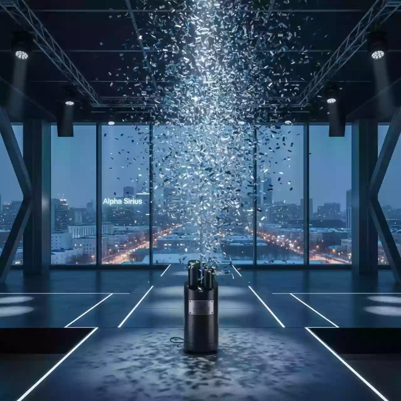 Аренда Конфетти пушка на 1 залп в Alpha Sirius — ART SPACE