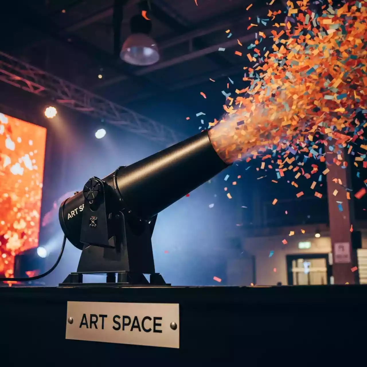 Аренда Конфетти пушки для концерта в комплексе Sea Galaxy — ART SPACE