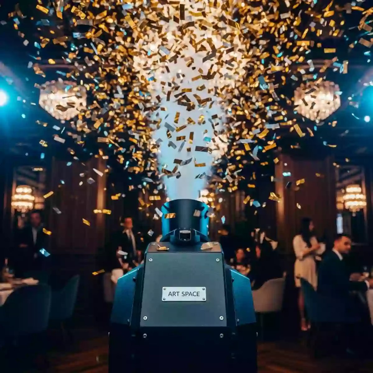 Аренда Конфетти пушки в ресторане «Плакучая Ива» — ART SPACE