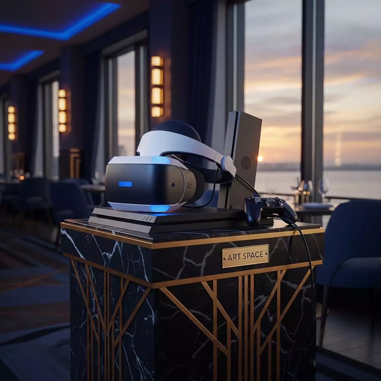 Аренда Консоль игровая PlayStation 4 VR Gran Turismo Sport в ресторане «Паруса» — ART SPACE