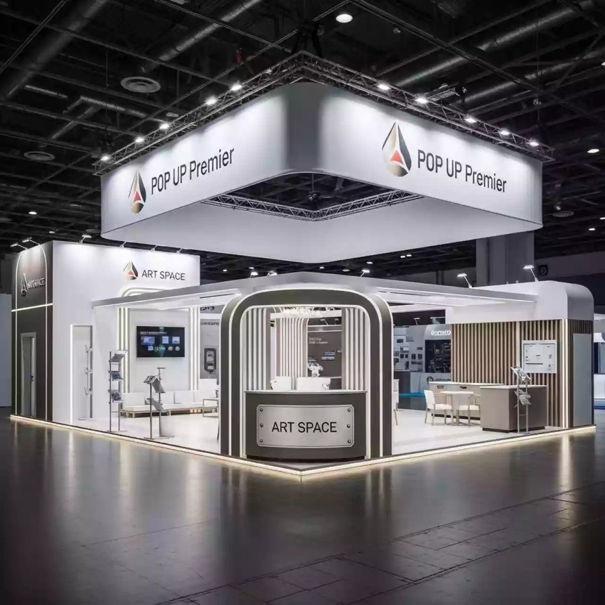 Аренда Конструкции мобильные POP UP Premier в Керлинговом центре «Ледяной куб» — ART SPACE