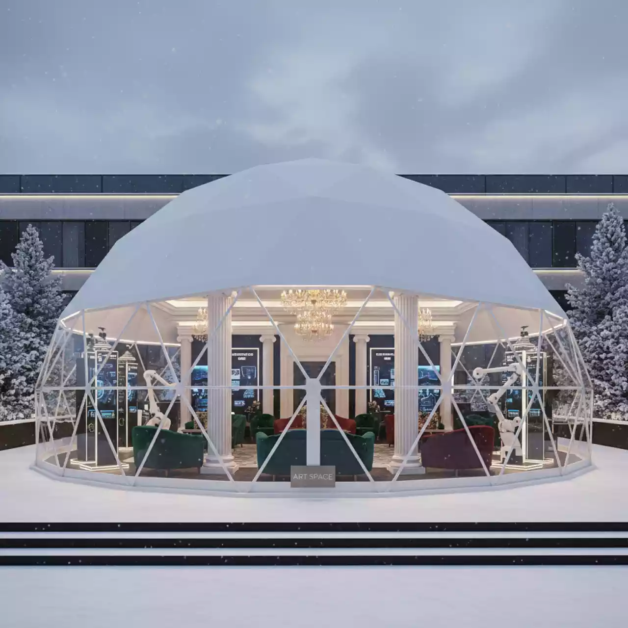 Аренда Конструкции тентовые сферические в Cosmos Sochi Hotel — ART SPACE