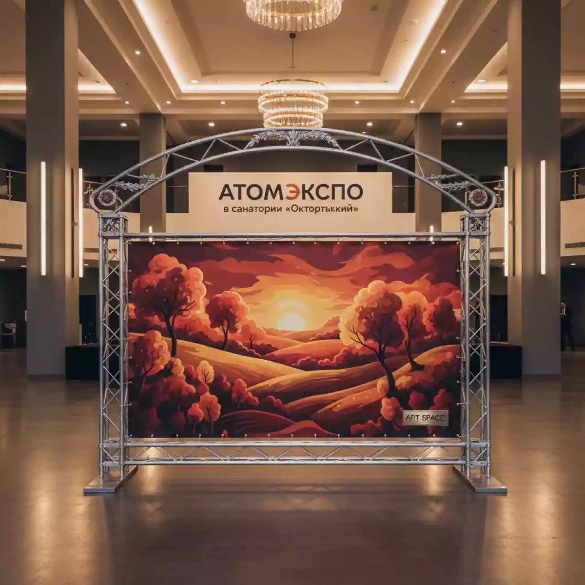 Аренда Конструкция баннерная для фотозоны в санатории «Октябрьский» — ART SPACE