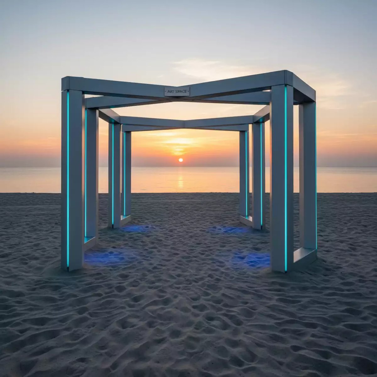 Аренда Конструкция металлическая раскладная отдельно стоящая на пляже «Ривьера» — ART SPACE