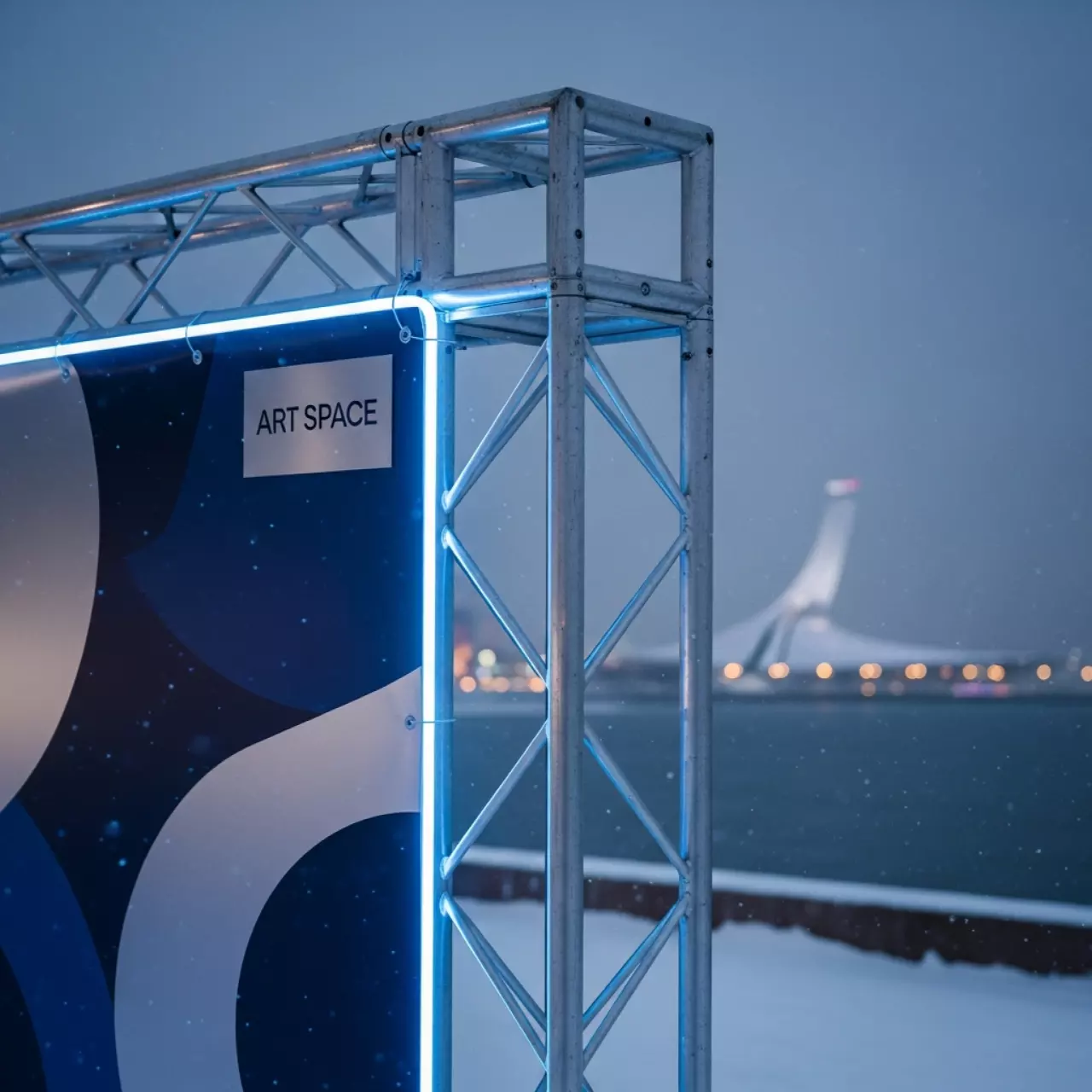 Аренда Конструкция под баннер для фотозоны на Имеретинской набережной — ART SPACE