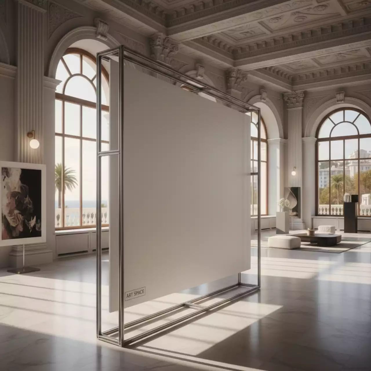 Аренда Конструкция раздвижная Helex полиэстер белая стальной каркас в комплексе Sea Galaxy — ART SPACE