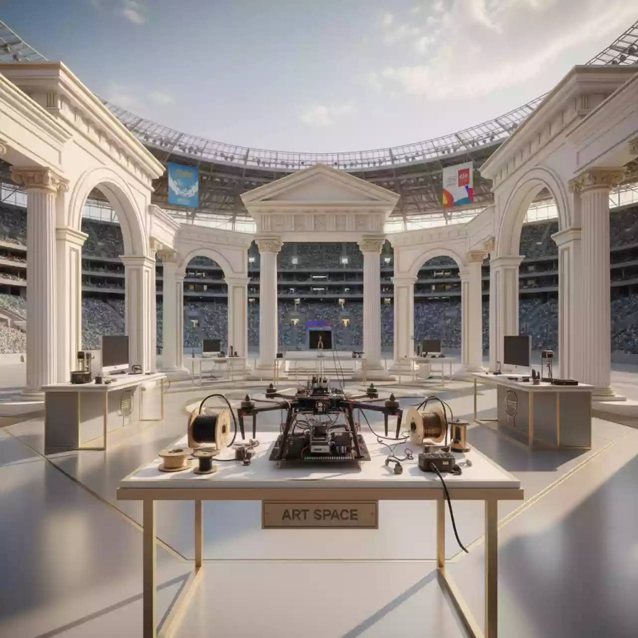 Аренда Конструктор программируемого квадрокоптера EdDron WS light с пайкой на арене «Фишт» — ART SPACE