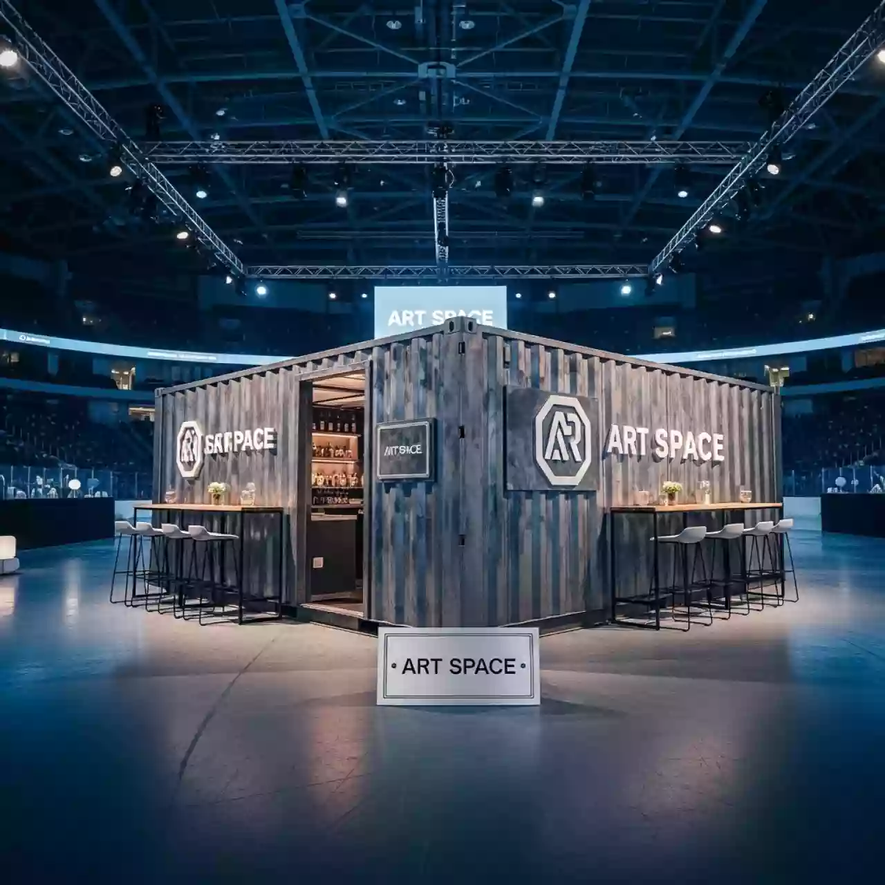 Аренда Контейнер бар 6 ячеек в ледовом дворце «Роза Хутор» — ART SPACE