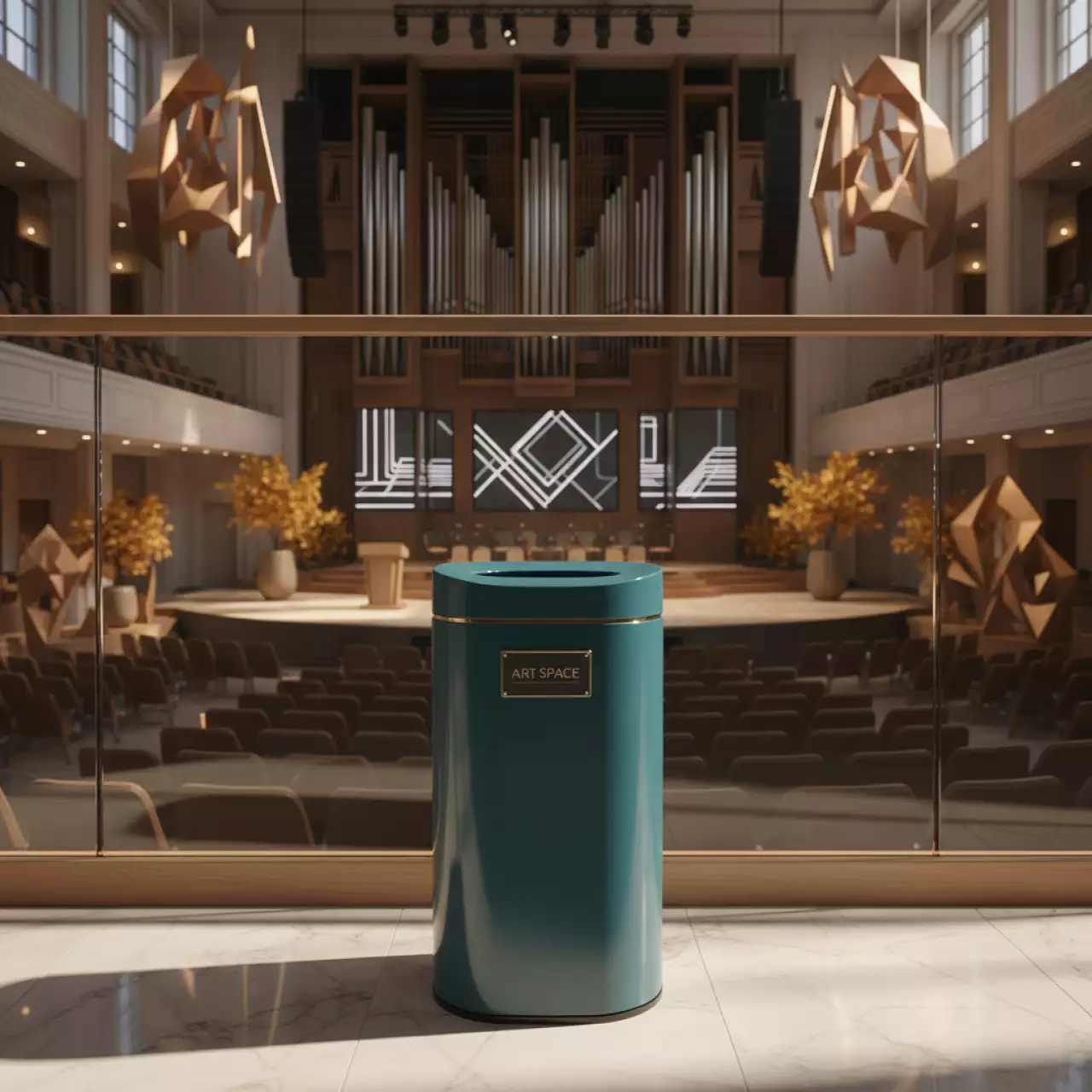 Аренда Контейнер мусорный 120 л в Зале органной и камерной музыки — ART SPACE