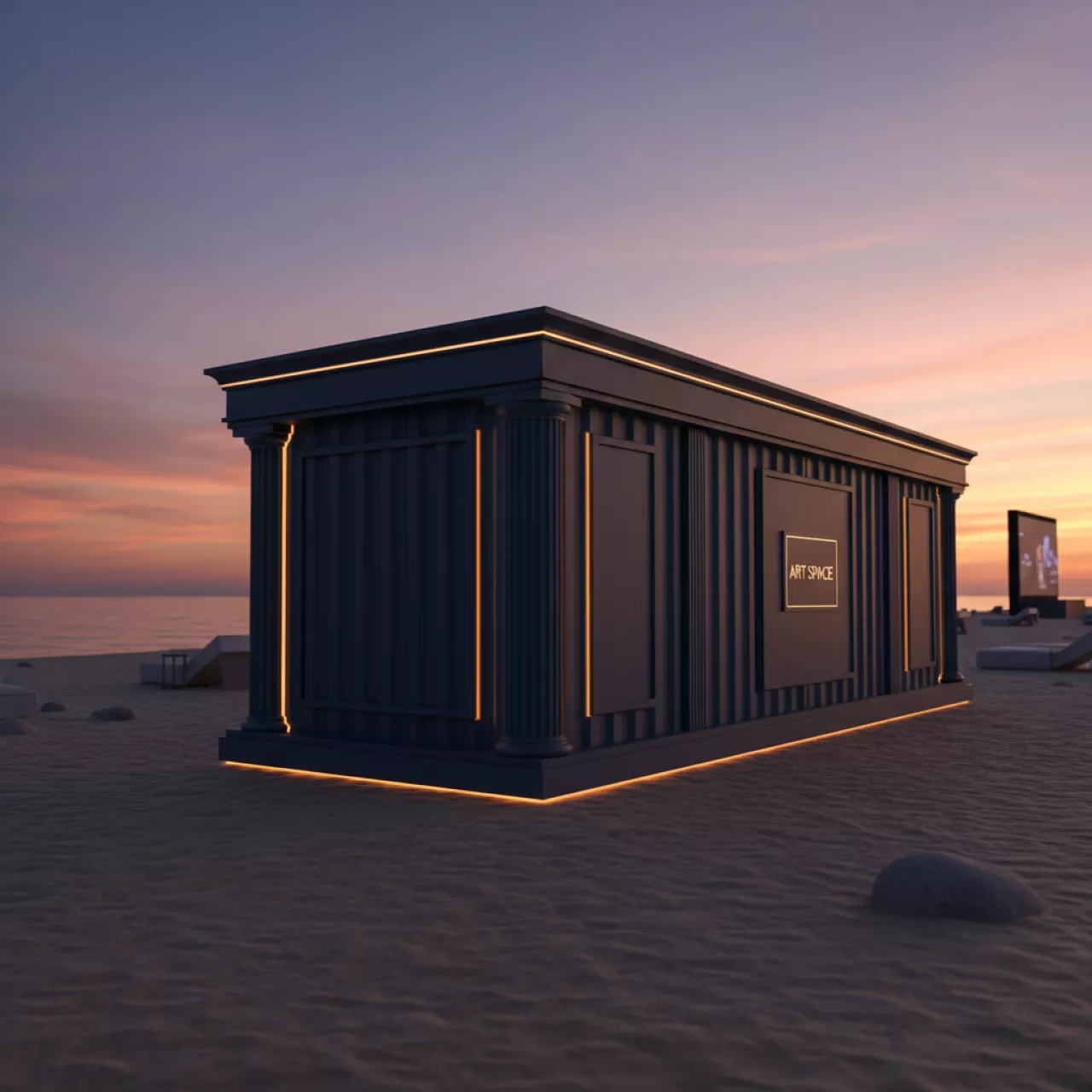 Аренда Контейнер под склад на пляже «Маяк» — ART SPACE