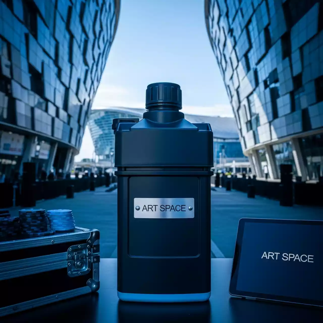 Аренда Контейнер повышенной емкости с голубыми чернилами Epson C13T945240 на арене «Фишт» — ART SPACE