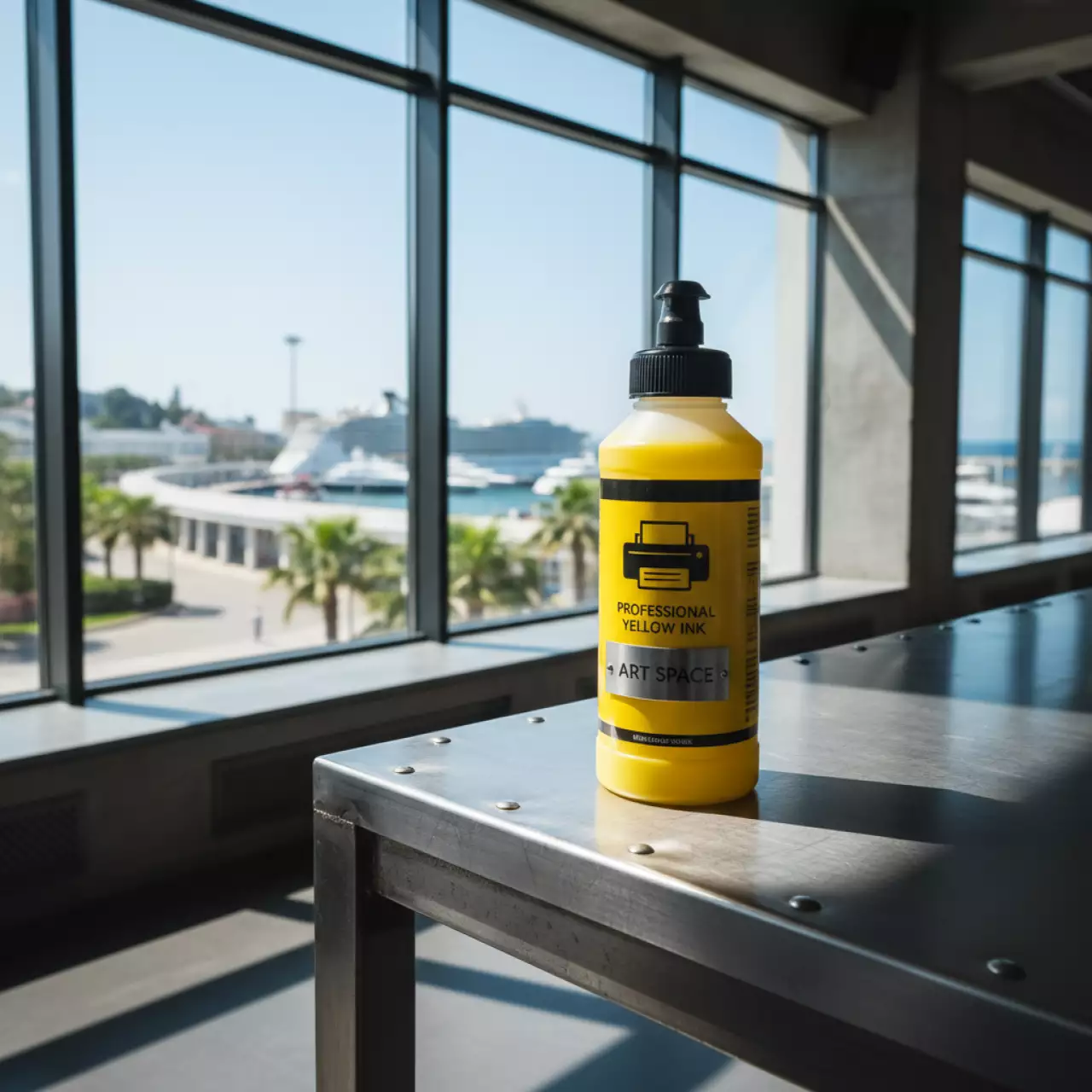 Аренда Контейнер с желтыми чернилами Epson T6734 для L800 C13T67344A на территории Морпорта Сочи — ART SPACE