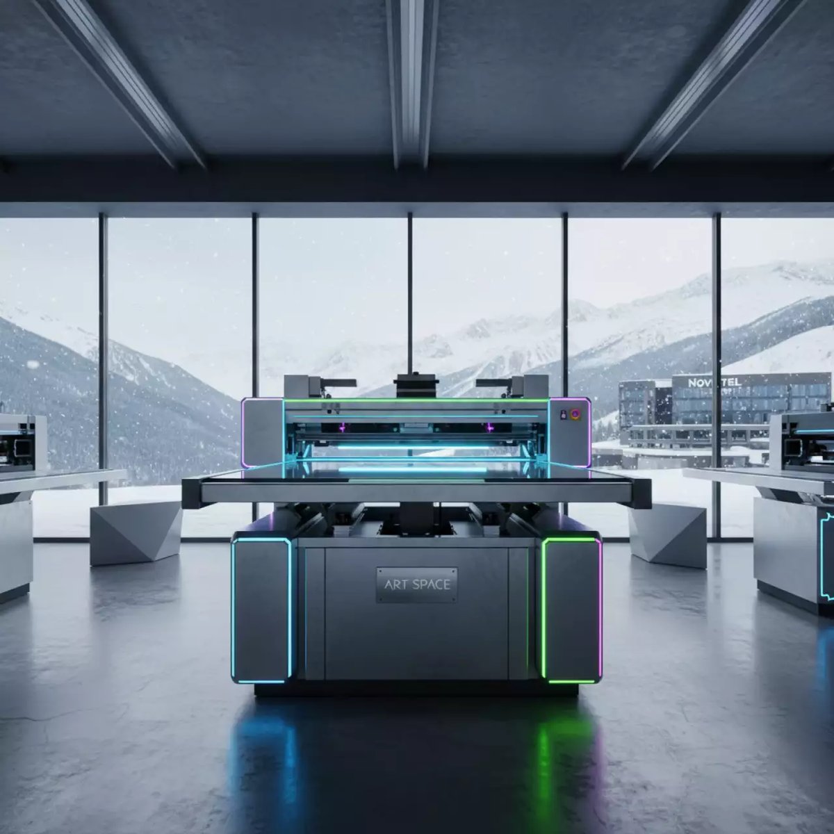 Аренда Копировальная рама GrafoPrint SBW 1250 для шелкотрафарета стол 1040х1190 в Novotel Resort — ART SPACE