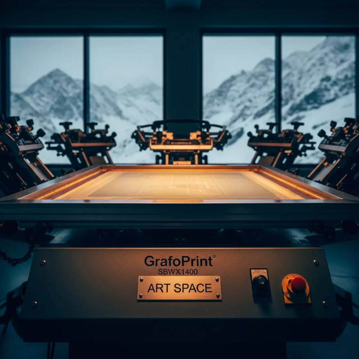 Аренда Копировальная рама GrafoPrint SBW 1400 для шелкотрафарета стол 1190х1340 на площадке Rosa Peak (2320м) — ART SPACE