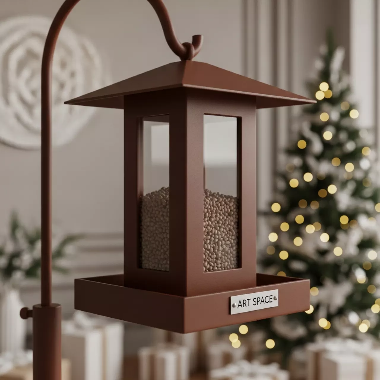 Аренда Кормушка для птиц Ornito коричневая в Omega Sirius — ART SPACE