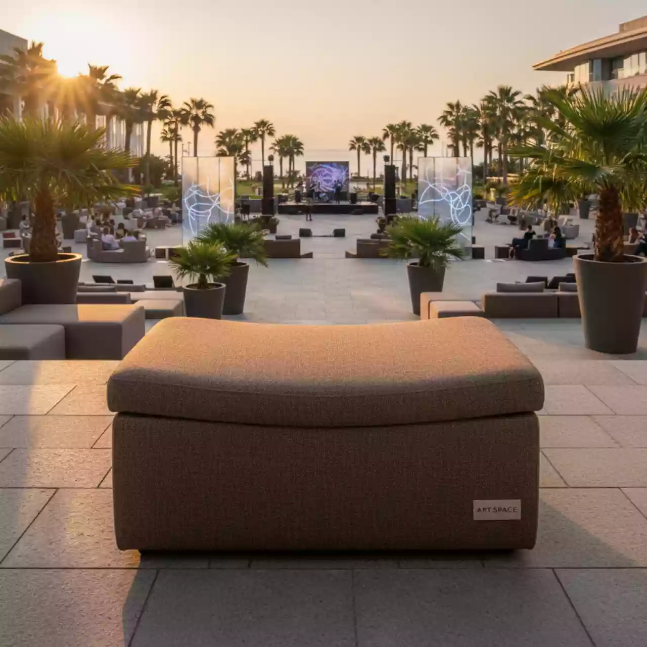 Аренда Короб для хранения вещей Гелеос Пуф 49 БР коричневый в санатории «Сочи» — ART SPACE