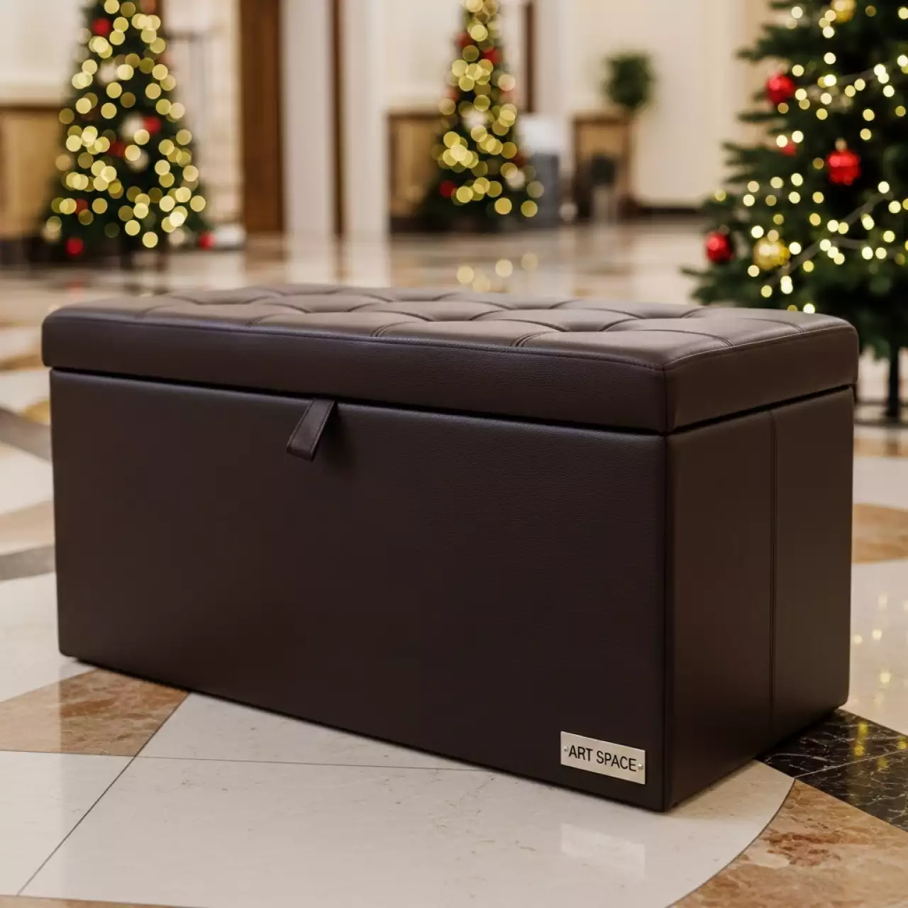 Аренда Короб для хранения вещей коричневый Гелеос Пуф 49 БР в Karat Resort — ART SPACE