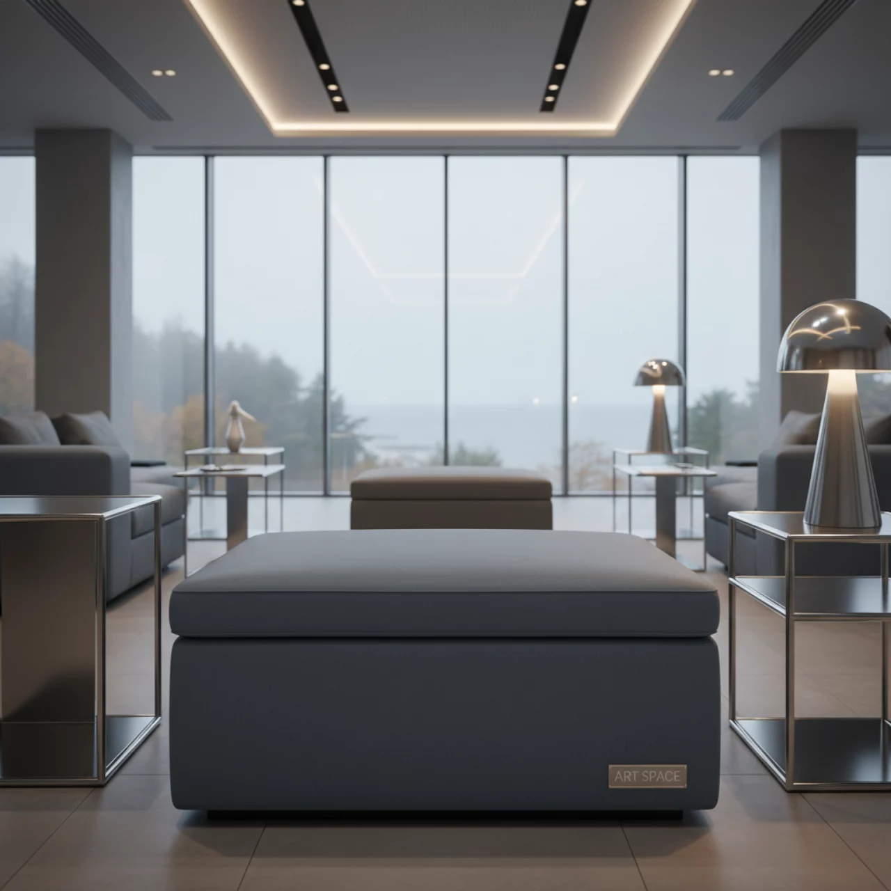 Аренда Короб для хранения вещей серый Гелеос Пуф 31 ТС в Imeretinskiy Hotel — ART SPACE