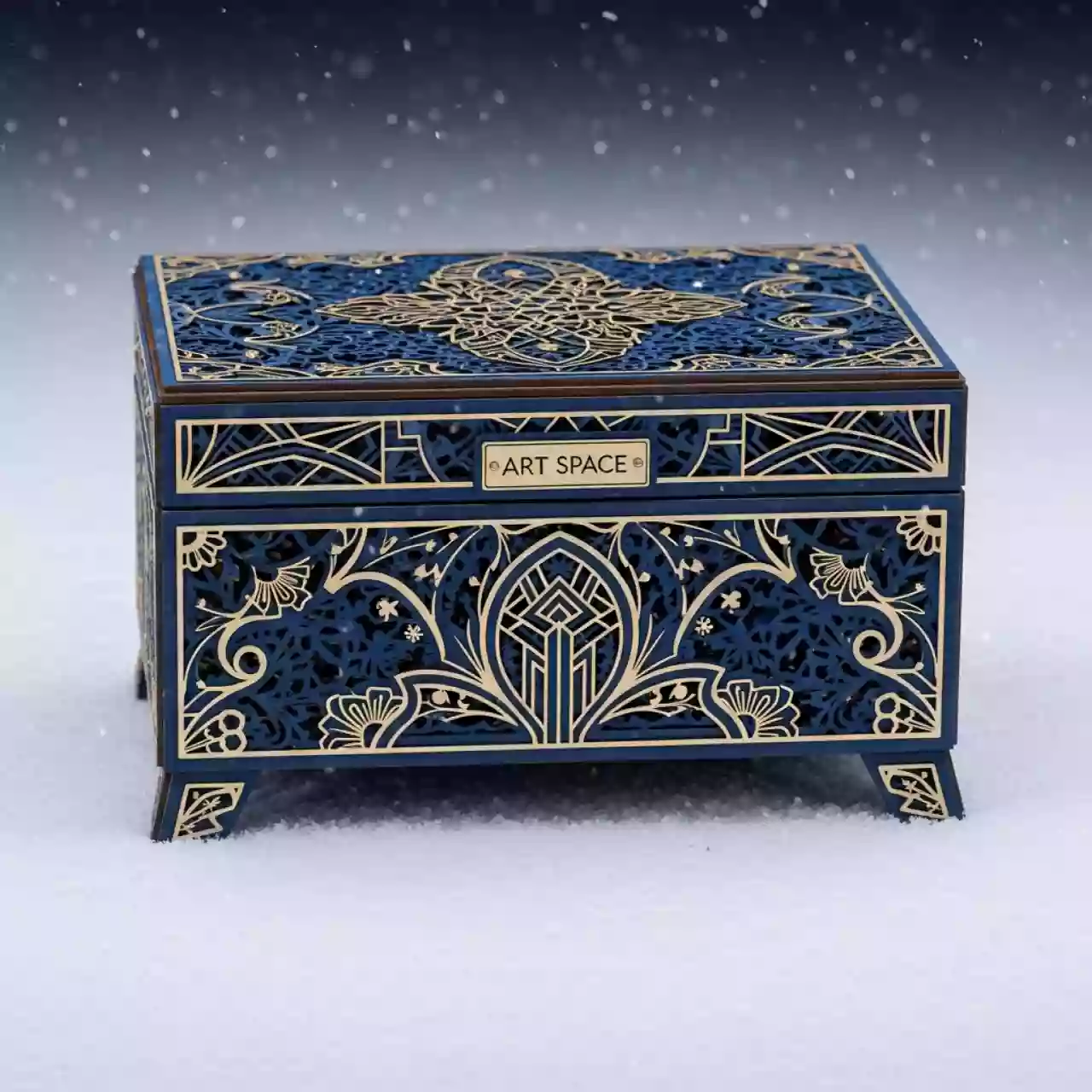 Аренда Коробка для подарков резная No 8 на Медальной площади — ART SPACE