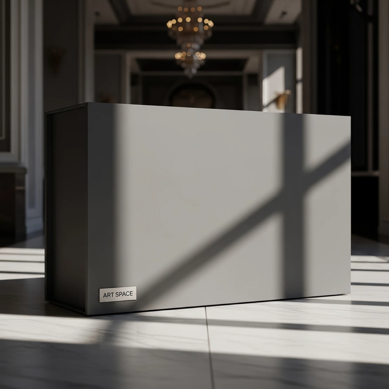 Аренда Коробка Slender большая серая в казино «Сочи» — ART SPACE