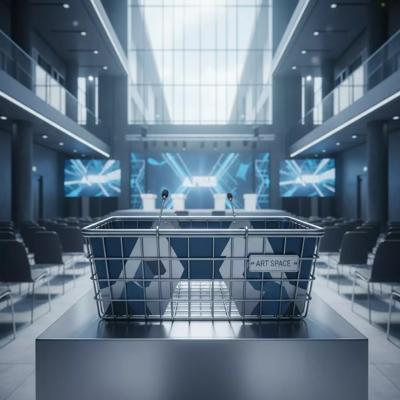 Аренда Корзина прямоугольная 410х275 мм в Gamma Sirius — ART SPACE