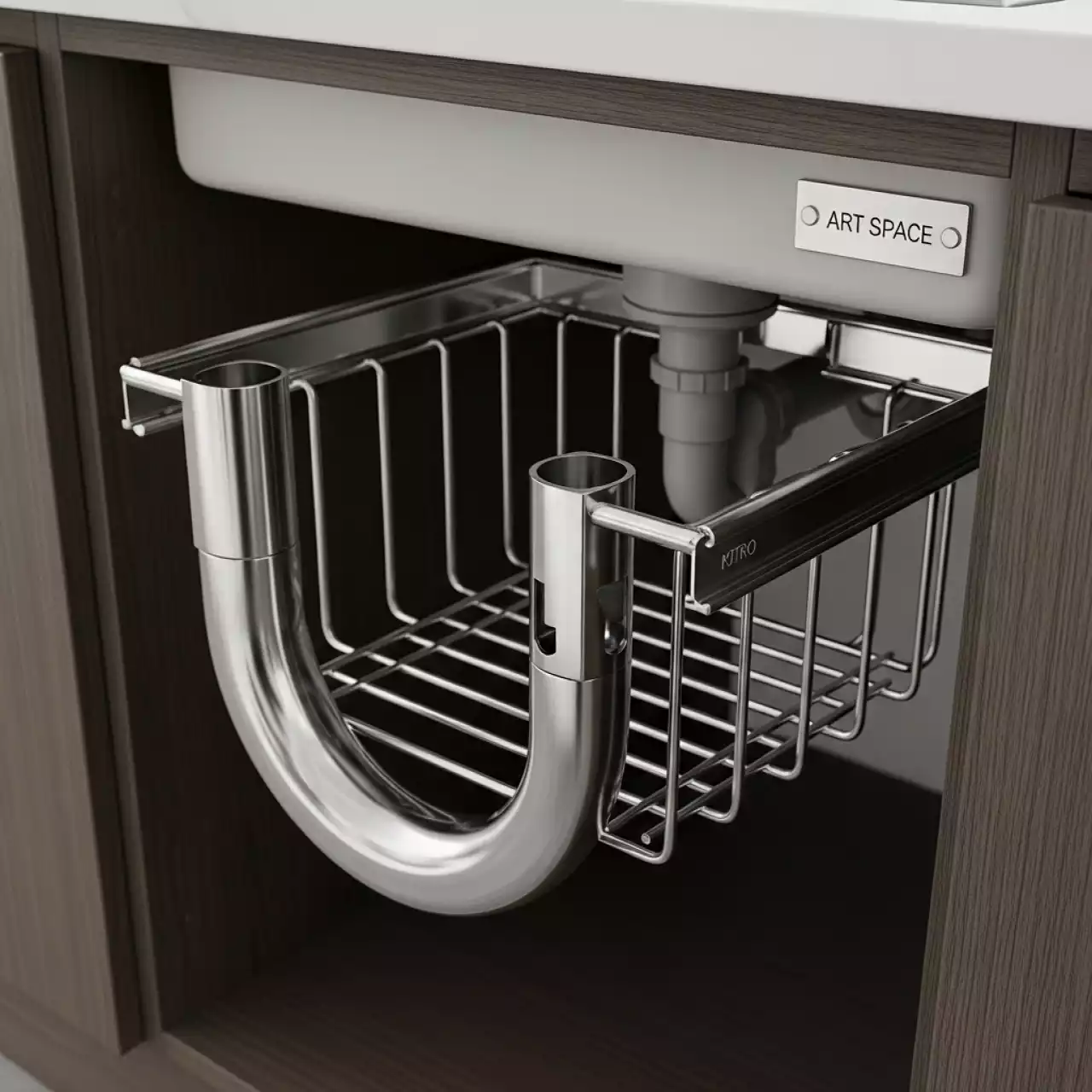 Аренда Корзина выкатная KITRO под мойку на пляже «Мандарин» — ART SPACE