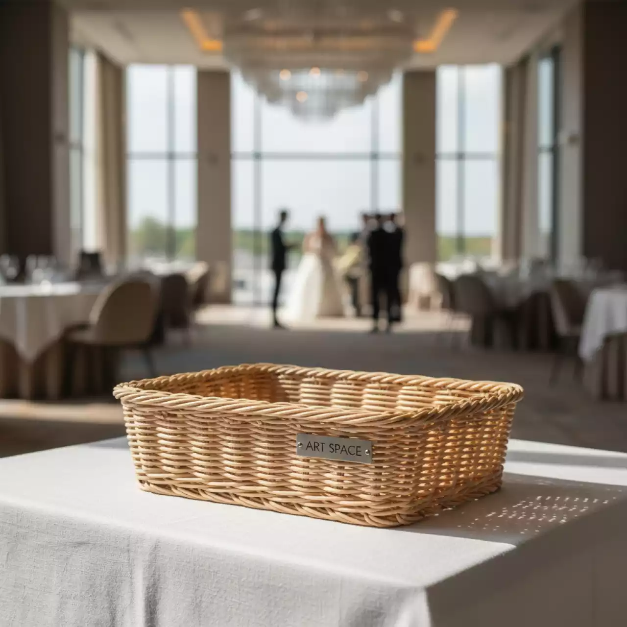 Аренда Корзинка для хлеба и приборов плетеная прямоугольная Платон 290х120х50 мм в Radisson Collection Paradise — ART SPACE