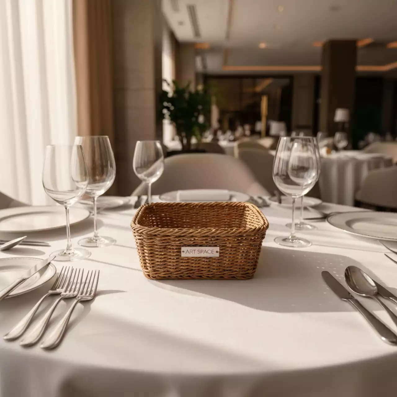 Аренда Корзинка для хлеба плетеная Медея 170х170х70 мм в Grand Karat Sochi — ART SPACE