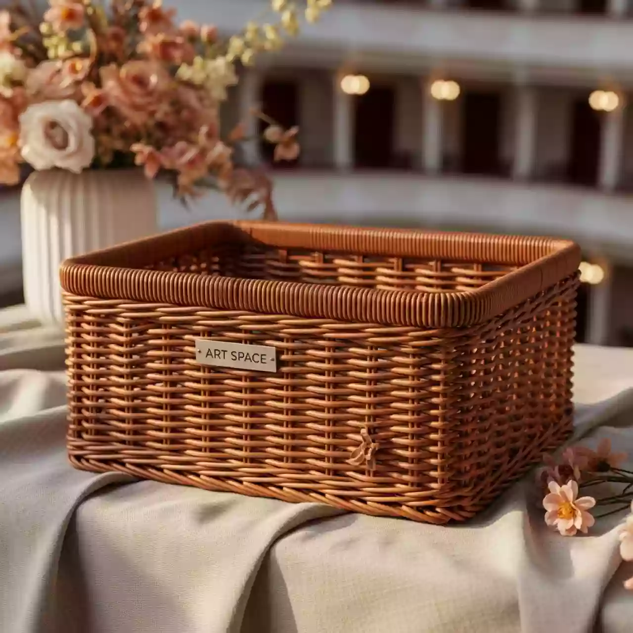 Аренда Корзинка для хлеба плетеная прямоугольная "Верту" 530х330х80 мм в Зимнем театре — ART SPACE
