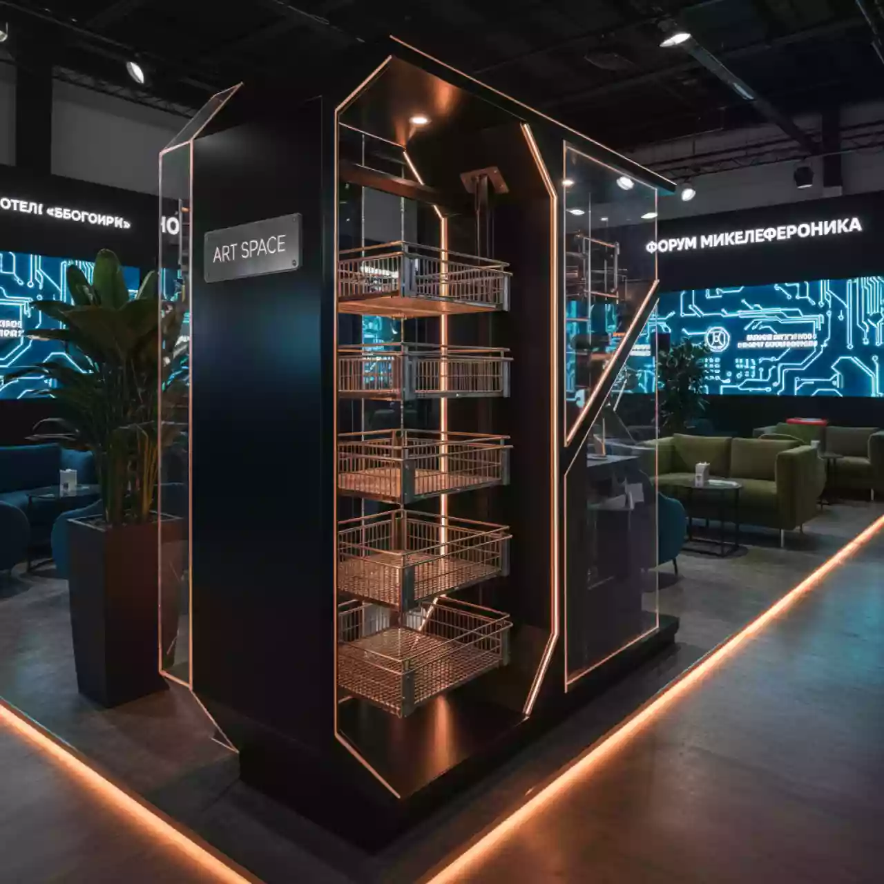 Аренда Корзины выкатные для кухни в отеле «Богатырь» — ART SPACE