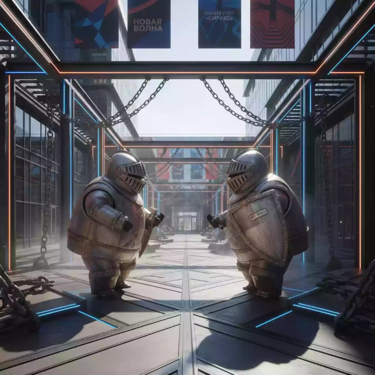 Аренда Костюм сумо "Рыцарский поединок" в Университете «Сириус» — ART SPACE