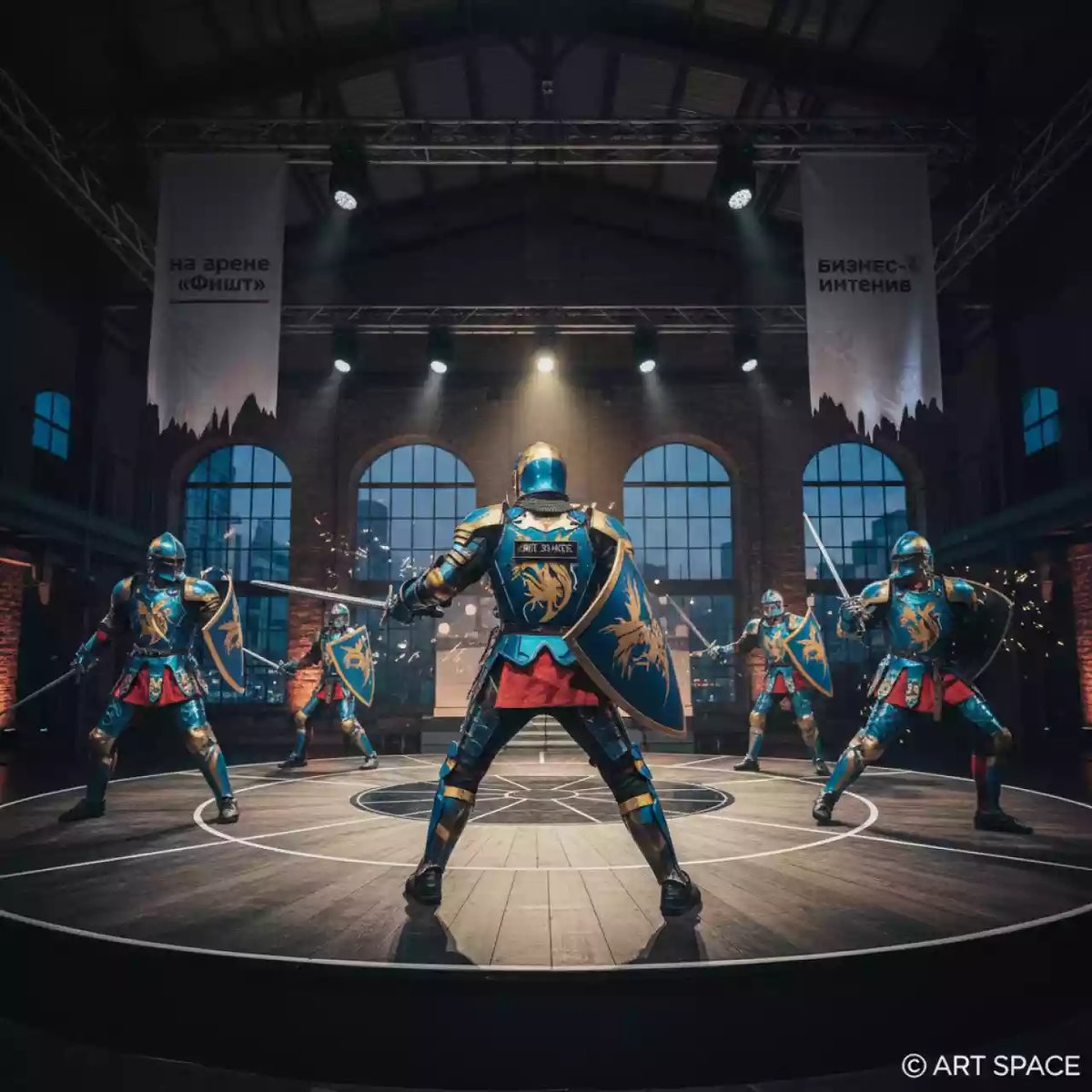 Аренда Костюмов Сумо Рыцарских для Поединка на Арене «Фишт» — ART SPACE