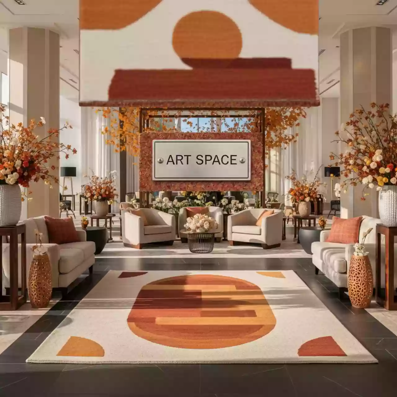 Аренда Ковер индийский хлопковый Happy Day в отеле Hyatt Regency Sochi — ART SPACE