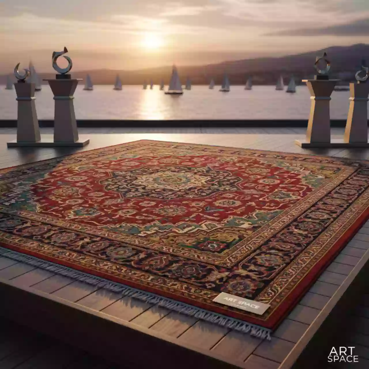 Аренда Ковер индийский шерстяной Wendy Collection на парусной регате (Сочи) — ART SPACE