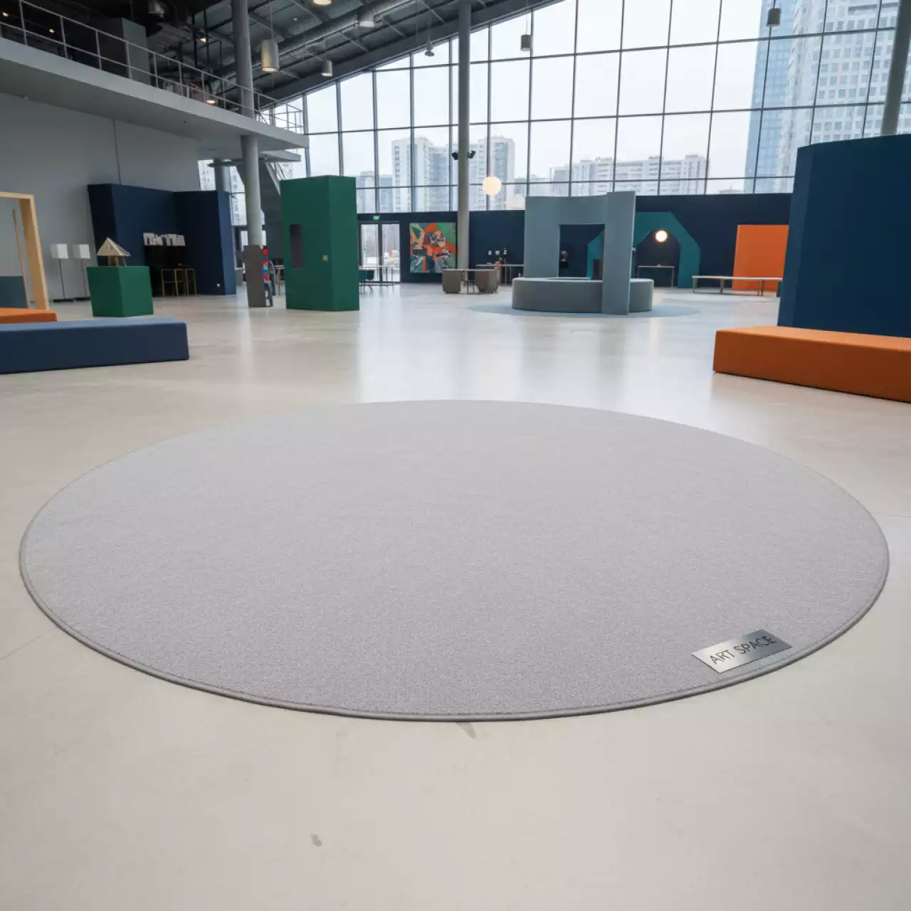 Аренда Ковер круглый серый D 3 м в Сириус Арене — ART SPACE