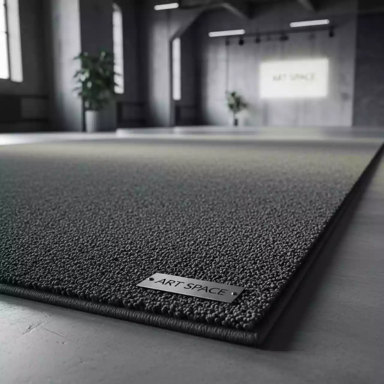 Аренда Ковер темно серый 2х3 м в МФК «Горный» — ART SPACE