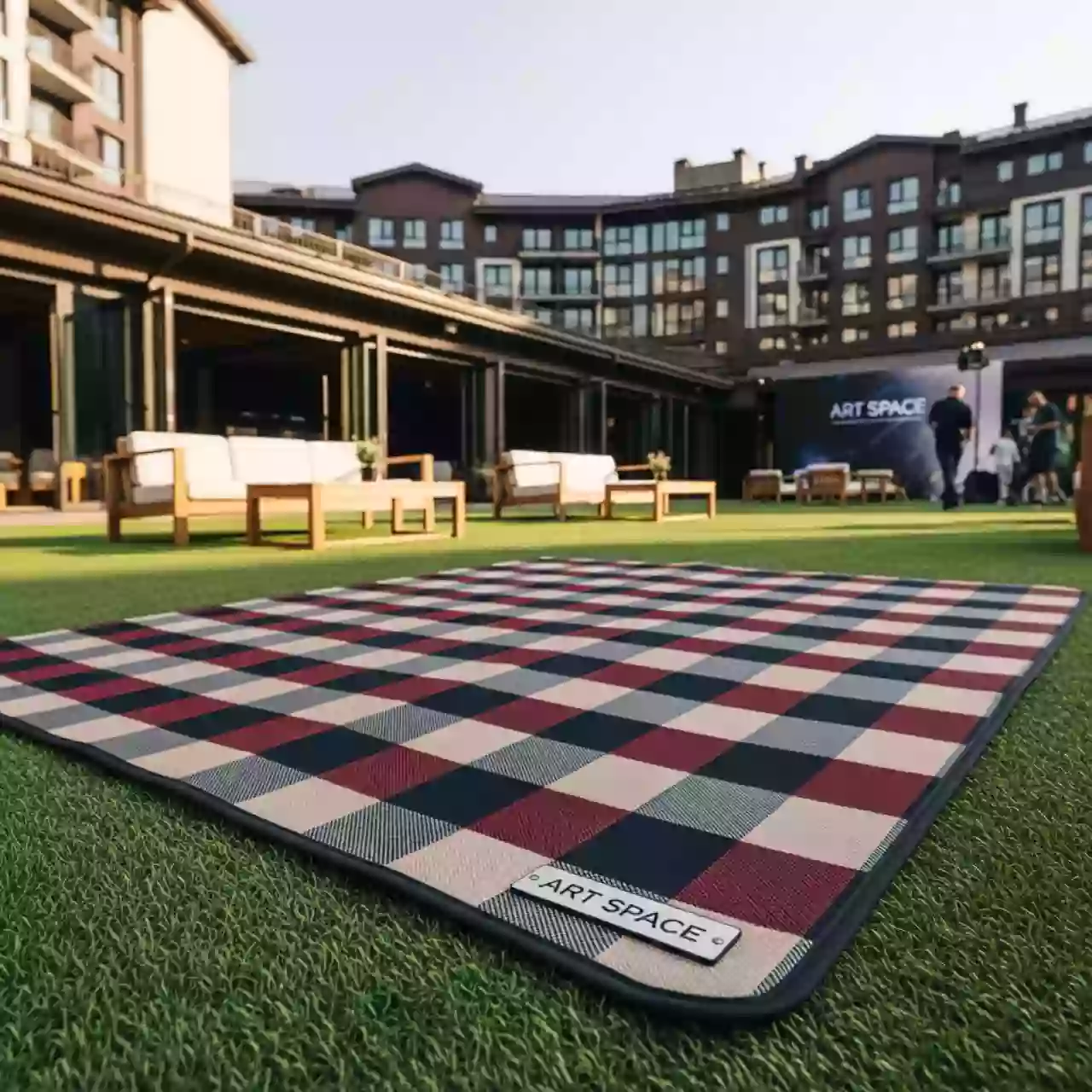 Аренда Коврик для пикника Green Glade Р9013 2х1,5 м в Radisson Hotel Rosa Khutor — ART SPACE