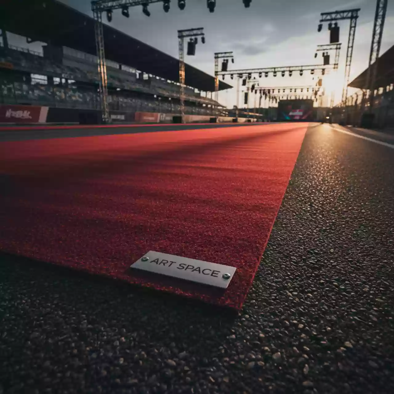 Аренда Ковролин красный 100 м² на Сочи Автодроме — ART SPACE