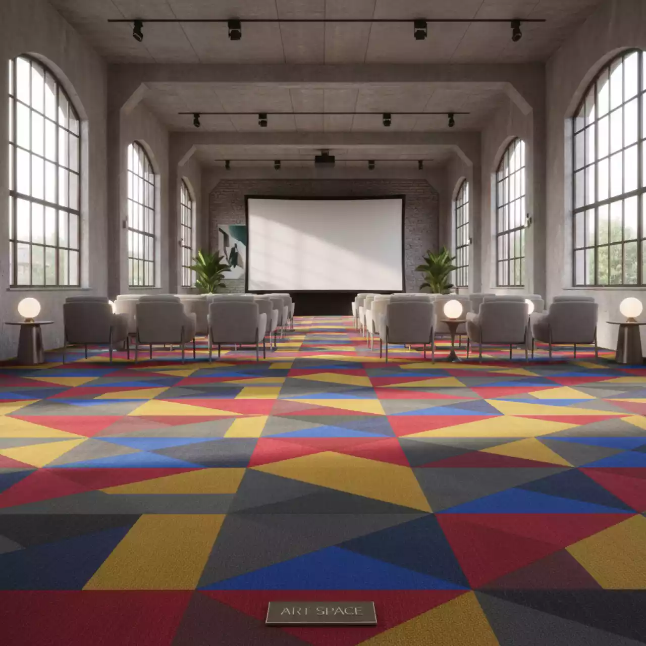 Аренда Ковролин выставочный кв. м в Gamma Sirius — ART SPACE