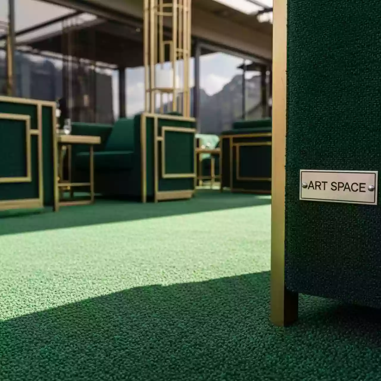 Аренда Ковролин зеленый цвет 0041 на курорте «Газпром» (Альпика) — ART SPACE