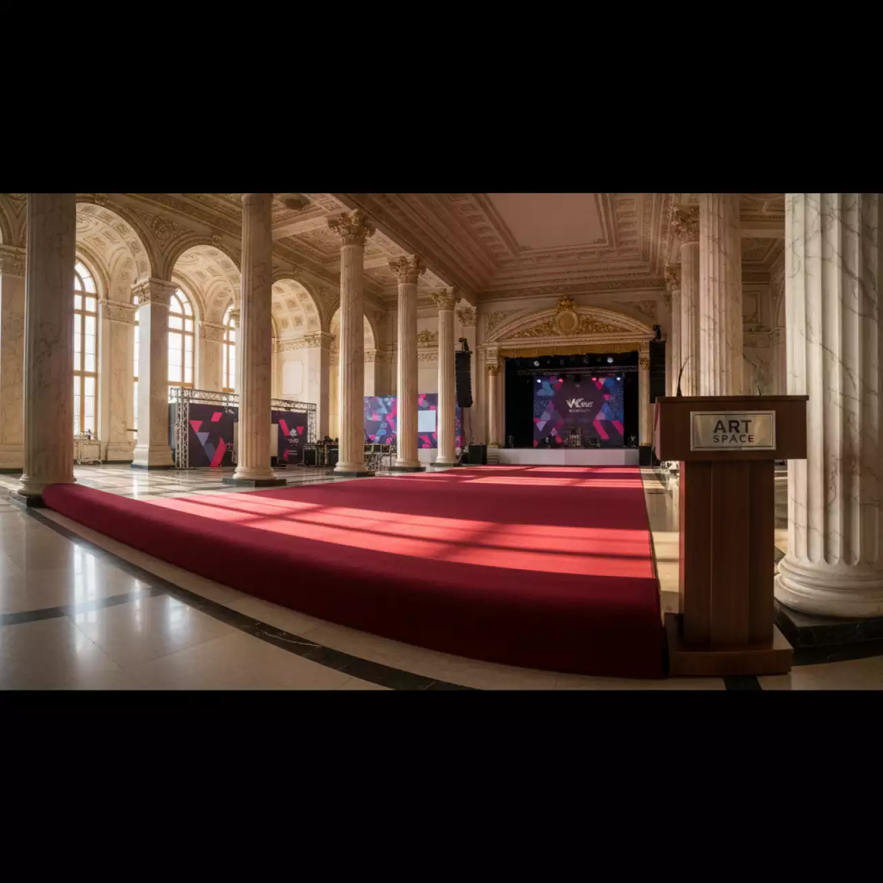 Аренда Ковровое покрытие ковролин красный 50 м² в отеле «Звездный» — ART SPACE