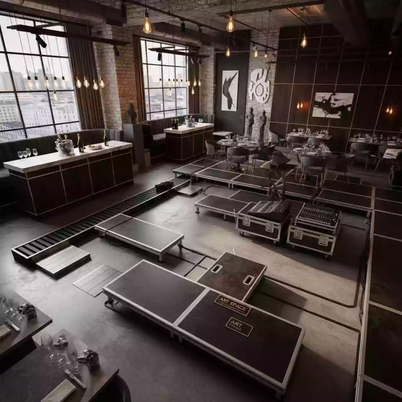 Аренда Кожухи защитные в ресторане «Магадан» — ART SPACE