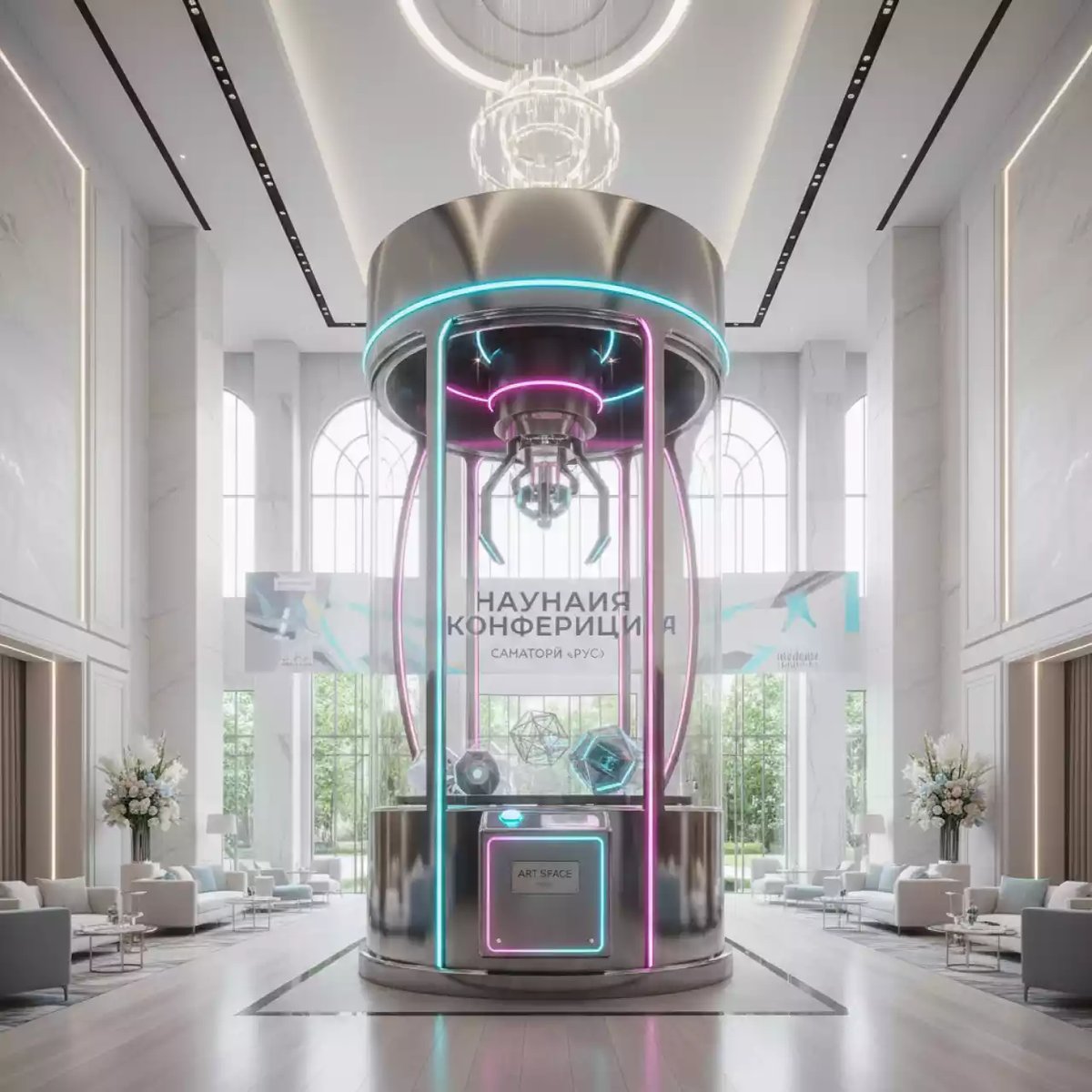 Аренда Кран машина гигантская в санатории «Русь» — ART SPACE