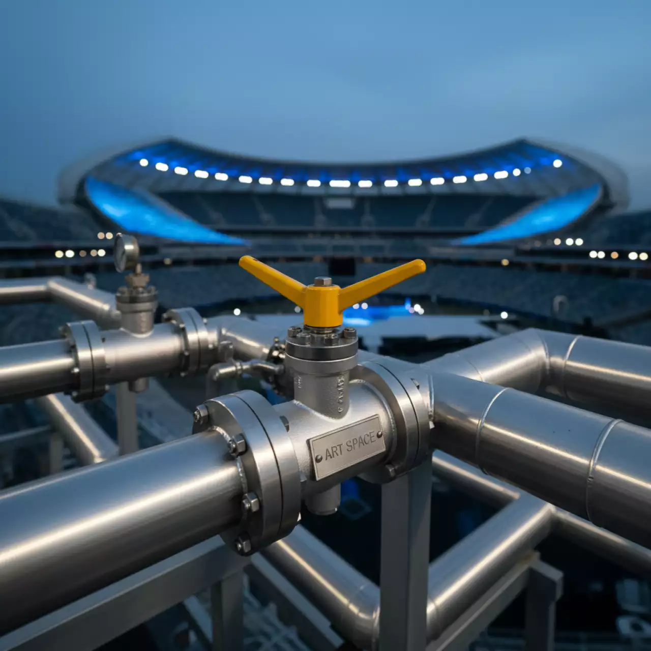 Аренда Краны газовые "бабочка" на арене «Фишт» — ART SPACE