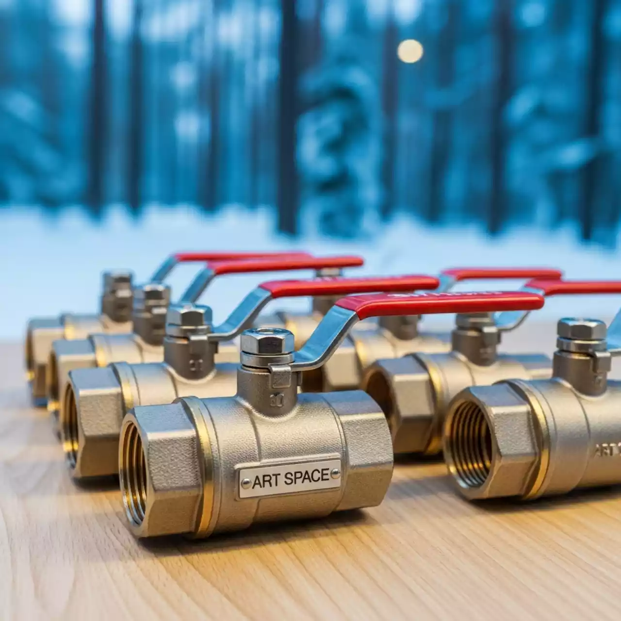 Аренда Краны шаровые латунные VT.214 VT.215 VT.217 VT.218 VT.219 на вилле «Анна» — ART SPACE