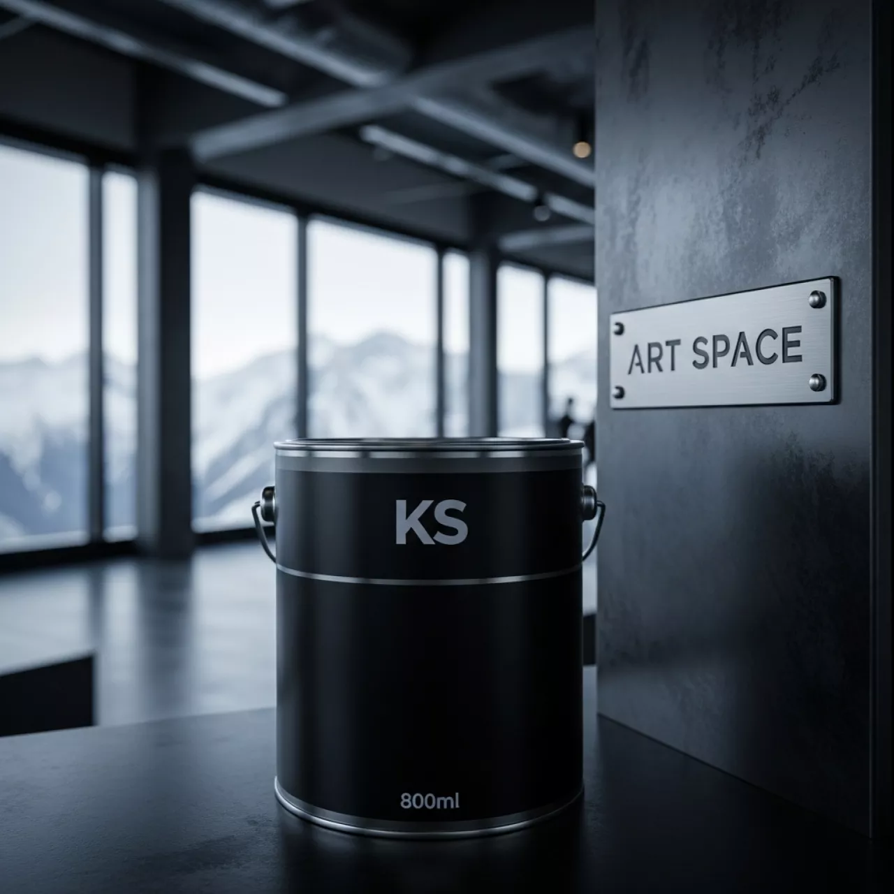 Аренда Краска черная KS 800 мл на курорте «Газпром» (Альпика) — ART SPACE