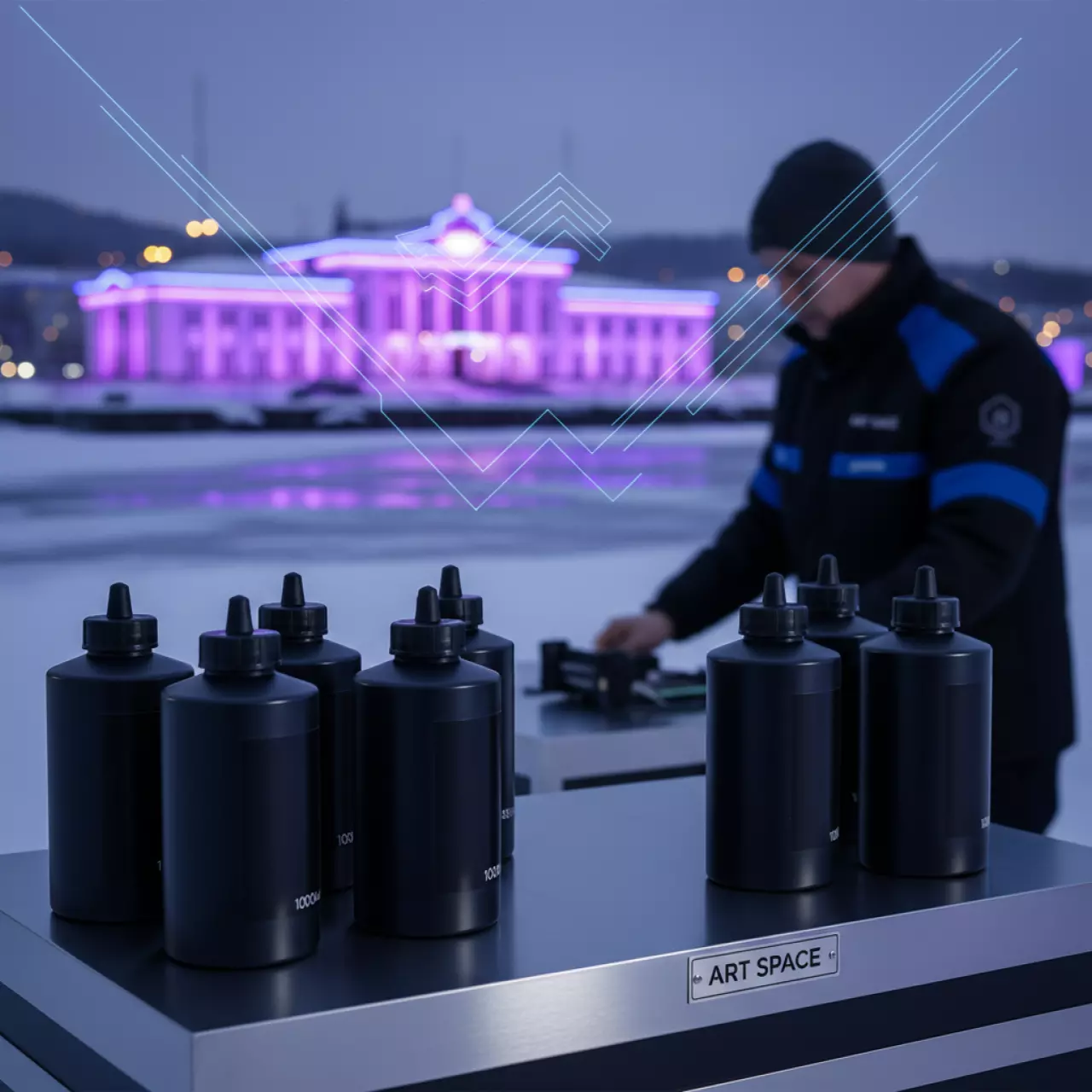 Аренда Краска черная Ricoh JP 800 CPI 8 1000 мл на территории Морпорта Сочи — ART SPACE